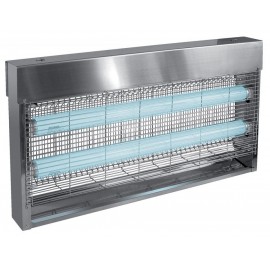 Désinsectiseur Standard à tubes - 80w - 220v - 2 tubes - Inox brossé