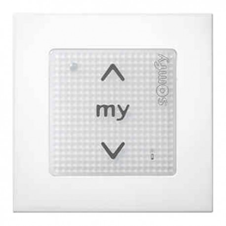 Point de commande mural Smoove Sensitif Io + cadre - Blanc laqué