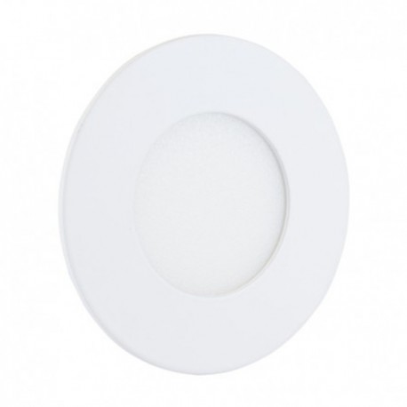 Spot plafonnier LED encastré plat - 3W - 6000K - Rond - Blanc - Non dimmable