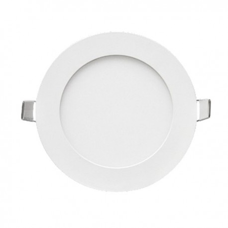 Spot plafonnier LED encastré plat - 6W - 6000K - Rond - Blanc - Non dimmable
