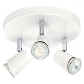 Plafonnier LED 3 spots Judy P3 - 3x4.5W - 3000K - Blanc
