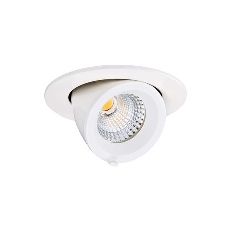 Spot encastré orientable et basculant LED Randy S - 7.5W - 3000K - Rond - Blanc