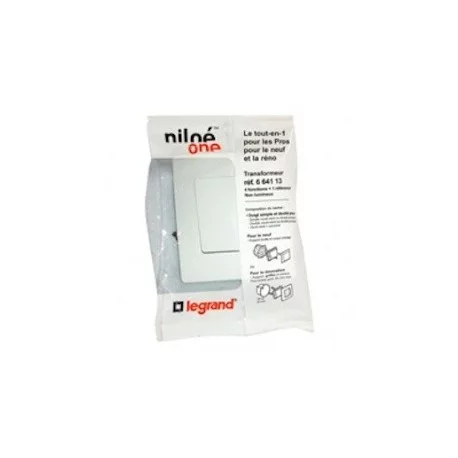 Interrupteur ou va-et-vient Niloé One - 10A - Simple blanc pur