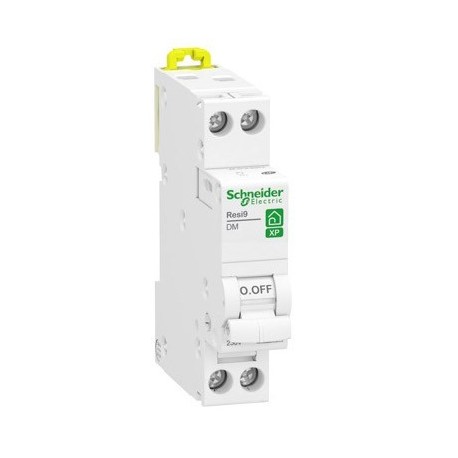 Disjoncteur 20A XP Resi9 - 1P+N - Courbe D - 3kA - 230V CA - Peignable