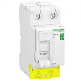 Interrupteur différentiel 25A XP Resi9 - Type AC - Bipolaire - 30mA - 230V CA - Peignable