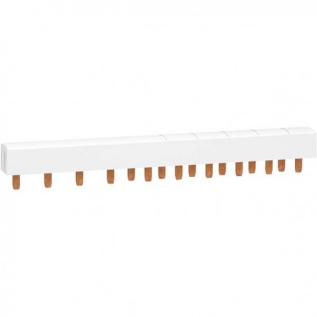 Peigne monobloc XP Resi9 - 3P+N - 63A - 20 pas - Cache dents de 5 modules