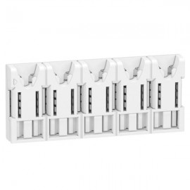 Répartiteur XE Resi9 - 63A - 10 pas - 5 modules - Sans connecteur - Embrochable
