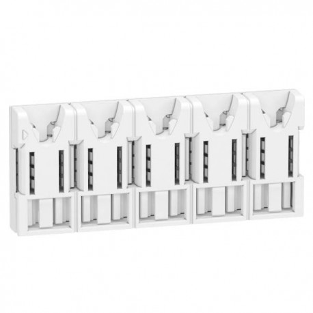 Répartiteur XE Resi9 - 63A - 10 pas - 5 modules - Sans connecteur - Embrochable