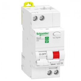 Disjoncteur différentiel 10A XP Resi9 - 1P + N - Type Fsi - Courbe C - 30mA - 230V CA - 4 pas de 9 mm