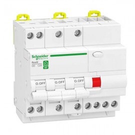 Disjoncteur différentiel 25A XP Resi9 - 3P + N - Type Asi - Courbe C - 30mA - 230V CA - 10 pas de 9 mm