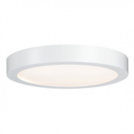 Plafonnier Lunar LED - Blanc dépoli - 17W - 3000K - Rond - IP44 - Avec ampoule
