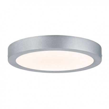 Plafonnier Lunar LED - Chrome mat - 17W - 3000K - Rond - IP44 - Avec ampoule