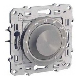 Thermostat électronique Odace - 10A - Aluminium