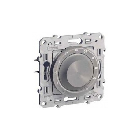 Thermostat électronique Odace - 10A - Aluminium