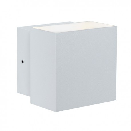 Applique murale LED en saillie Cybo - Blanc - 2 x 3W - 2700K - IP65 - 100 x 100mm - Non dimmable