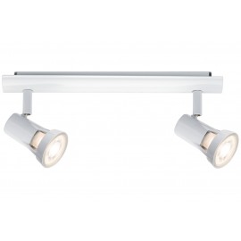 Projecteur 2 sources Teja - Blanc - Max. 2 x 10W - GU10 - 230V - Sans sources - Dimmable