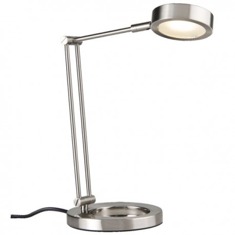Lampe de bureau SLICE ZED - 6,7W - 359LM - 3000K - 230V - Métal - Acier brossé - Avec transformateur à brancher