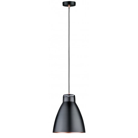 Suspension NEORDIC ROALD - 20W - E27 - 230V - Noir - Cuivre - Marbre - Dimmable - Sans ampoule