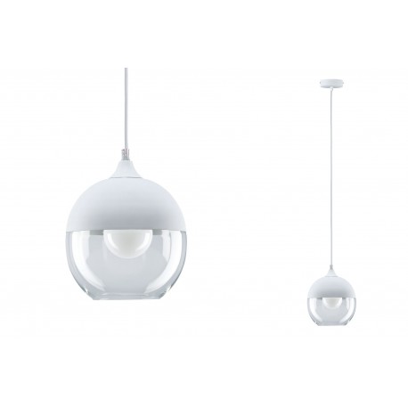 Suspension NEORDIC VANJA - 20W - E27 - 230V - Blanc - Verre - Dimmable - Sans ampoule