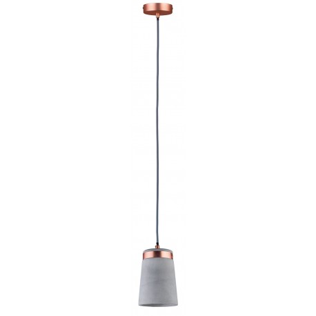 Suspension NEORDIC STIG - 20W - E27 - 230V - Cuivre - Béton - Dimmable - Sans ampoule - Fait main