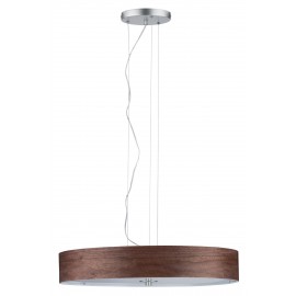 Suspension NEORDIC LISKA - 3 x 20W - E27 - 230V - Bois foncé - Métal - Dimmable - Sans ampoule
