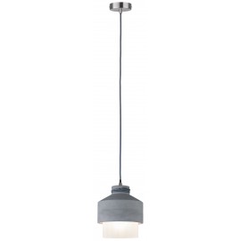 Suspension NEORDIC HELIN - 20W - E27 - 230V - Verre - béton - Dimmable - Sans ampoule - Fait main