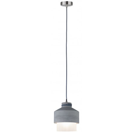 Suspension NEORDIC HELIN - 20W - E27 - 230V - Verre - béton - Dimmable - Sans ampoule - Fait main