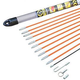 Kit de 10 baguettes tire-fils MIGHTY ROD - Fibre de verre - 10 mètres
