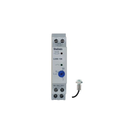 Interrupteur crépusculaire analogique LUNA 108 EL - 230 V - 50/60 Hz - Capteur de luminosité compris