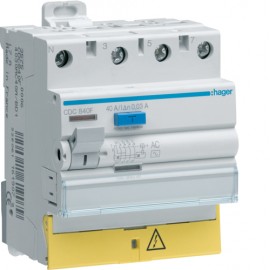 Interrupteur différentiel CDC825F - 4P - 25A - 500V - 50/60 Hz