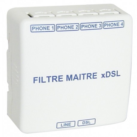 Filtre maître ADSL - RJ45 - 4 sorties