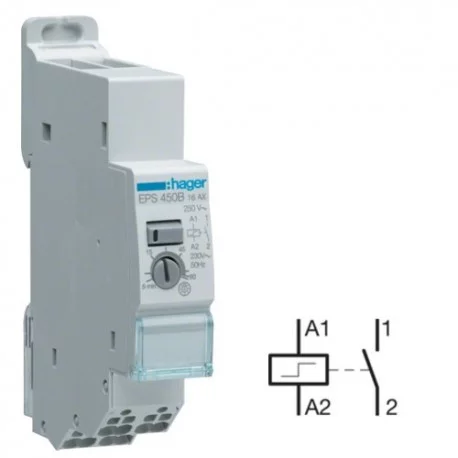 Hager EPS450B - Télérupteur minuterie 1F 16 A  SansVis