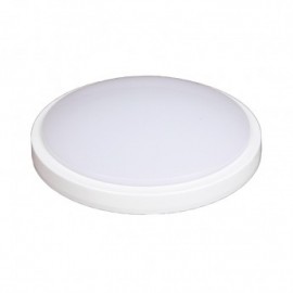 Plafonnier LED - Blanc - 18W - 4000K - À détecteur - Non dimmable