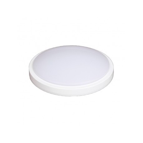 Plafonnier LED - Blanc - 18W - 4000K - À détecteur - Non dimmable