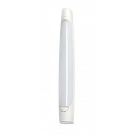 Réglette LED murale blanche MAUD pour salle d'eau - 8W - 4000K - IP44 - Non dimmable - Avec ampoule