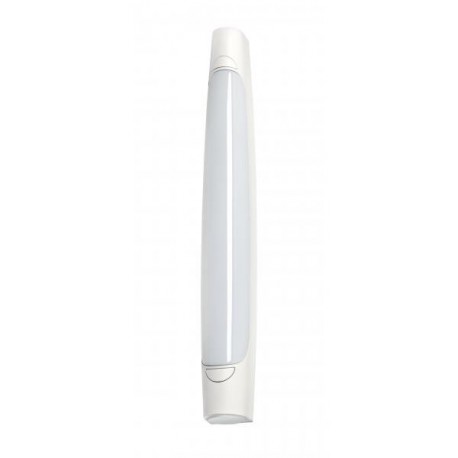 Réglette LED murale blanche MAUD pour salle d'eau - 8W - 4000K - IP44 - Non dimmable - Avec ampoule