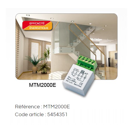 Micro-module minuterie encastré MTM2000E - 2000W 
