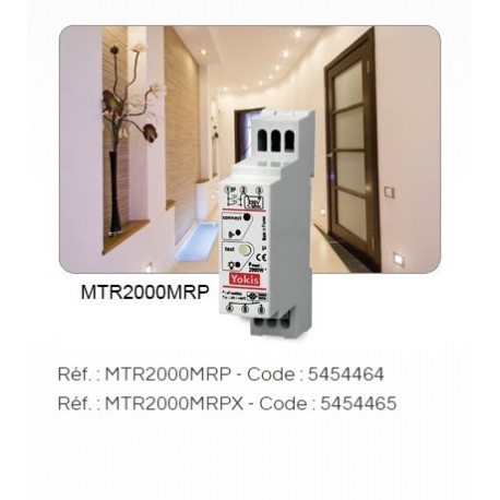 Micromodule télérupteur radio temporisé modulaire MTR2000MRP - 2000W - 10A