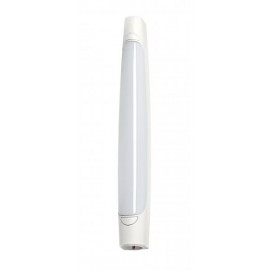 Réglette LED murale blanche MAUD pour salle d'eau - 8W - 4000K - IP20/21 - Non dimmable - Avec ampoule