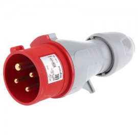 Fiche mobile mâle droite P17 - 380/415 V - 16A - 3P+T - IP 44