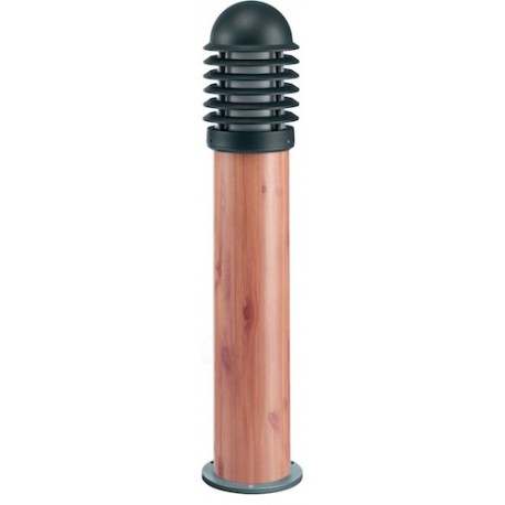 Borne CALEO 1 Haute Imitation bois - E27 - 100W - Ampoule non fournie