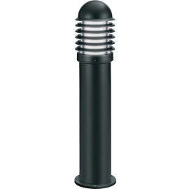 Borne CALEO 1 Haute Aluminium Noir - E27 - 100W - Ampoule non fournie