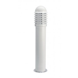 Borne CALEO 1 Haute Aluminium Blanc - E27 - 100W - Ampoule non fournie
