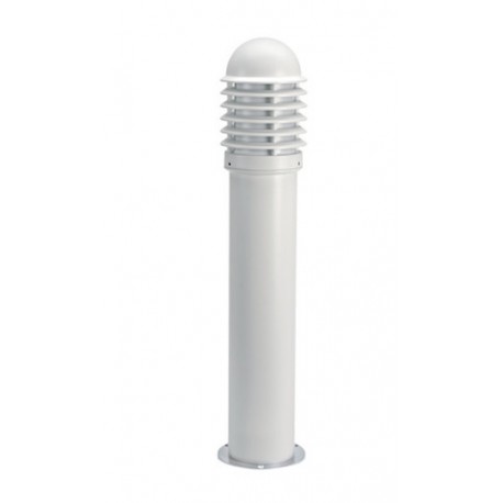 Borne CALEO 1 Haute Aluminium Blanc - E27 - 100W - Ampoule non fournie