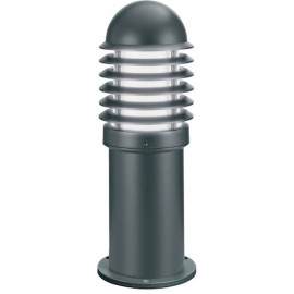 Borne CALEO 1 Basse Aluminium Noir - E27 - 100W - Ampoule non fournie