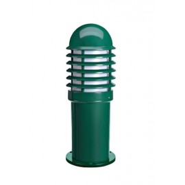 Borne CALEO 1 Basse Aluminium Vert - E27 - 100W - Ampoule non fournie