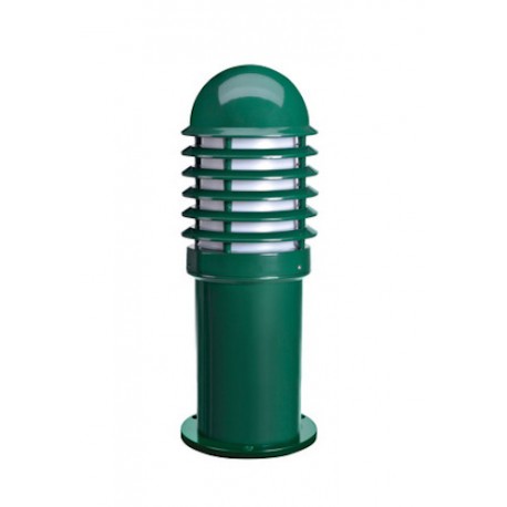 Borne CALEO 1 Basse Aluminium Vert - E27 - 100W - Ampoule non fournie