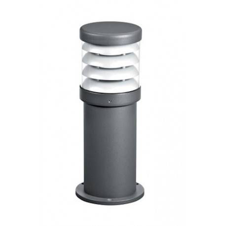 Borne POLO Basse Aluminium Graphite - E27 - 70W - Ampoule non fournie