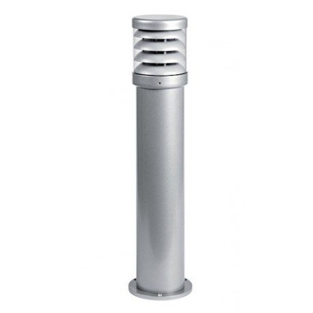 Borne POLO Haute Aluminium Gris métal - E27 - 70W - Ampoule non fournie