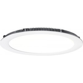 Spot encastré LED FLAT Rond blanc - 20W - 4000K - Dimmable